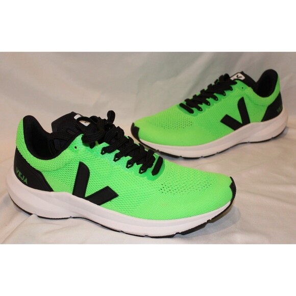 VEJA Men Marlin LT V-Knit Sneakers Green Black Low Top Running Shoes SZ 10 EU 44